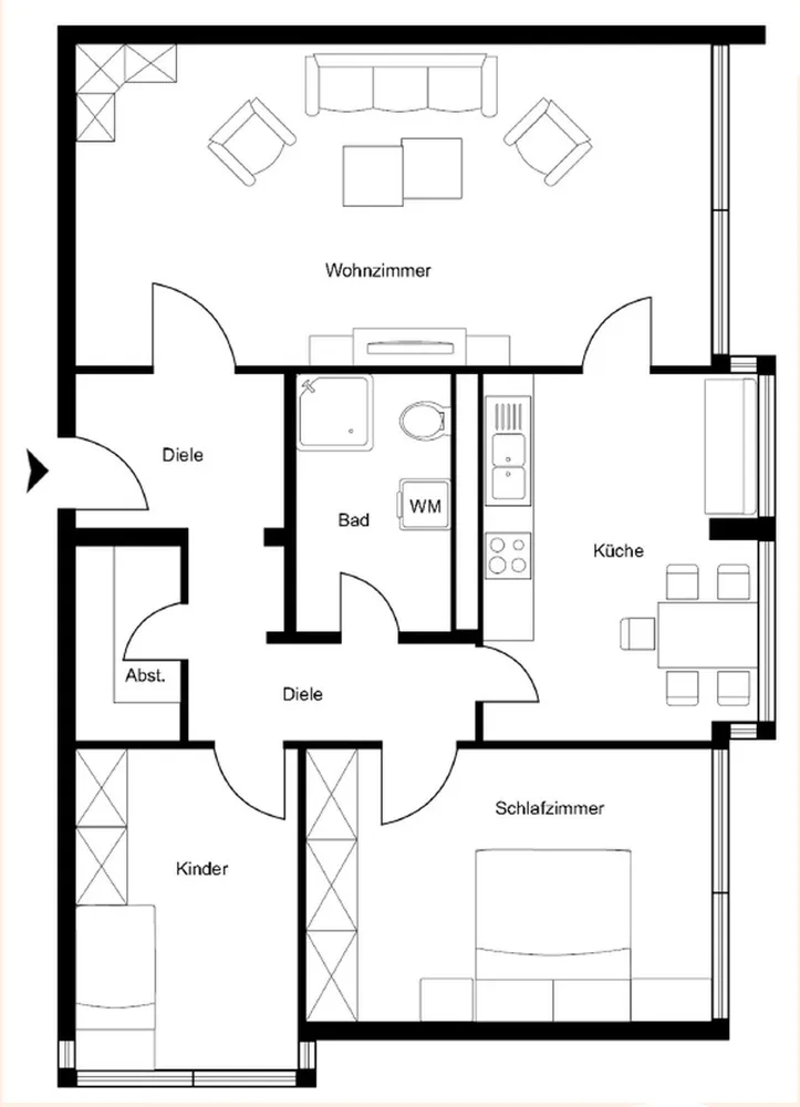 3 Zimmer Wohnung mit 75 m² in Nürnberg – Bild 9