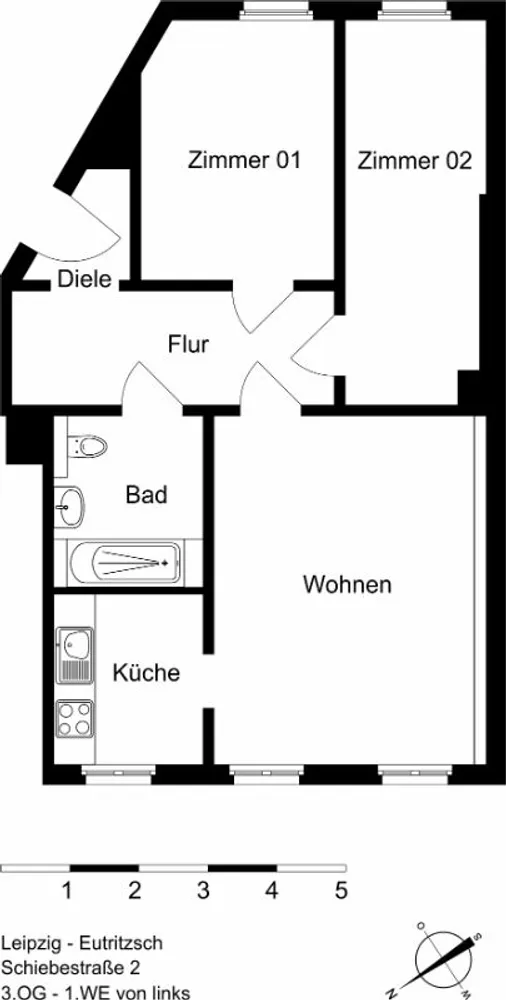 3 Zimmer Wohnung mit 61 m² in Leipzig – Bild 12