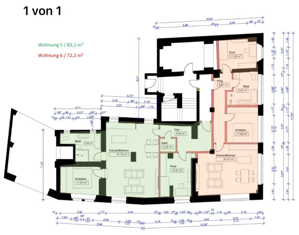 3 Zimmer Wohnung mit 83 m² in Aue-Bad Schlema – Bild 5