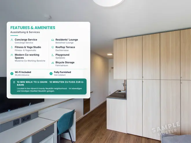 1 Zimmer Wohnung mit 28 m² in Berlin – Bild 3