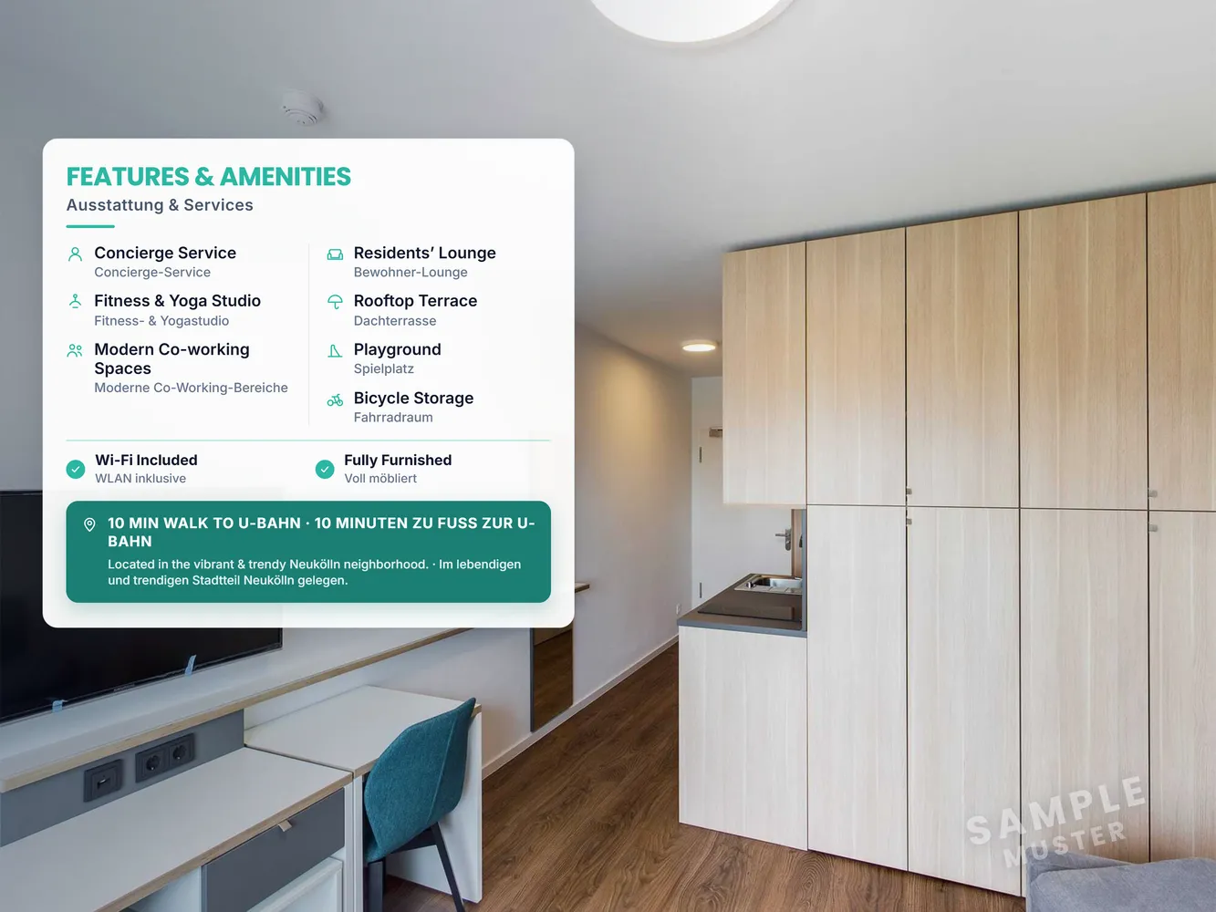 1 Zimmer Wohnung mit 28 m² in Berlin – Bild 3