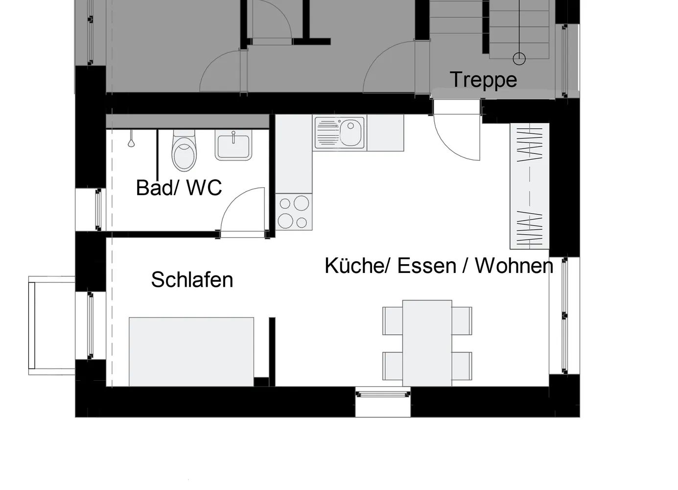 1 Zimmer Wohnung mit 30 m² in Stuttgart – Bild 2