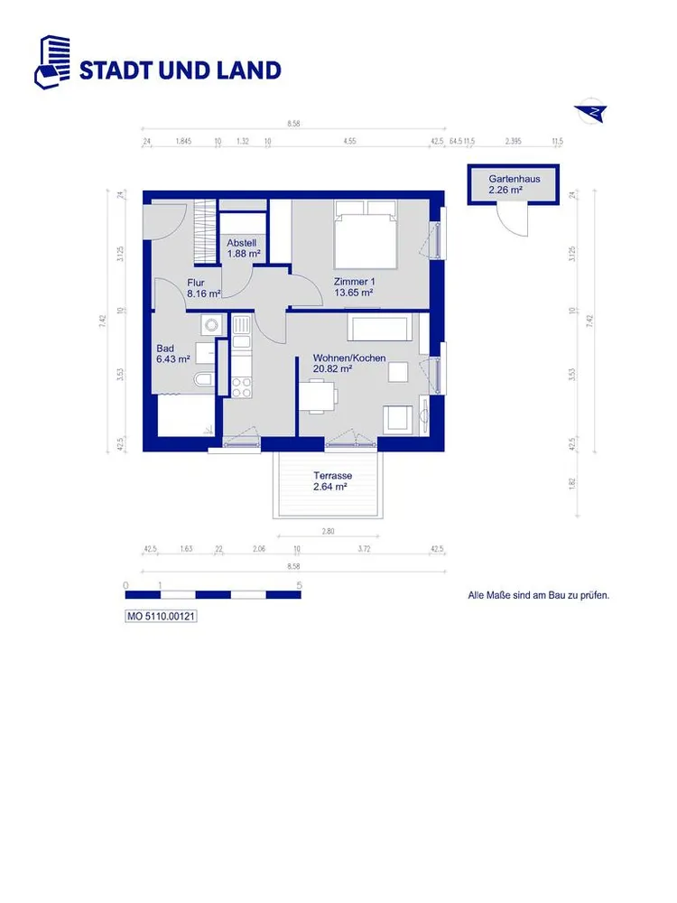 2 Zimmer Wohnung mit 53 m² in Berlin – Bild 7