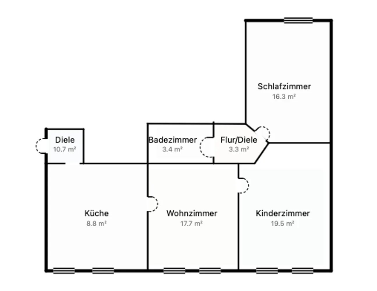 3 Zimmer Wohnung mit 80 m² in Bochum – Bild 2