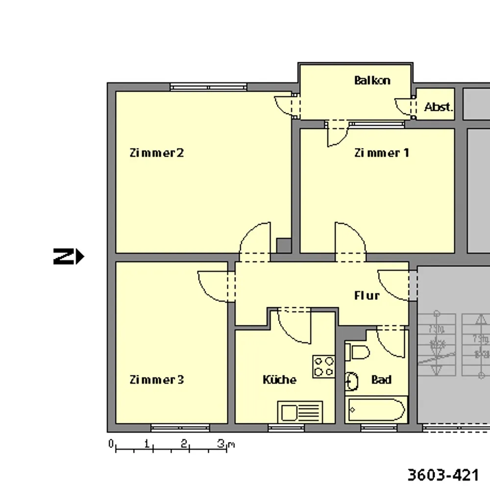 3 Zimmer Wohnung mit 69 m² in Böblingen – Bild 2