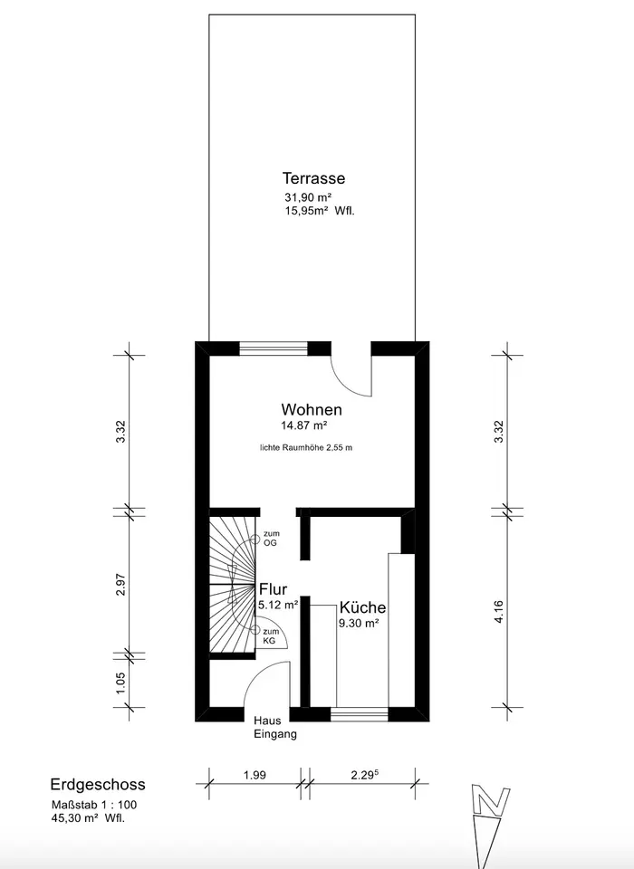 4 Zimmer Haus mit 88 m² in Rheine – Bild 2