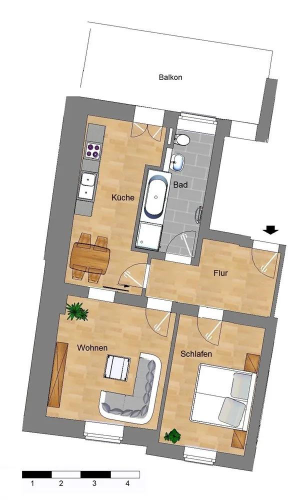 2 Zimmer Wohnung mit 62 m² in Hannover – Bild 5