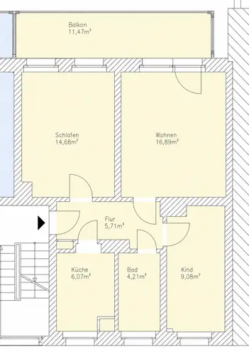 3 Zimmer Wohnung mit 63 m² in Chemnitz – Bild 10