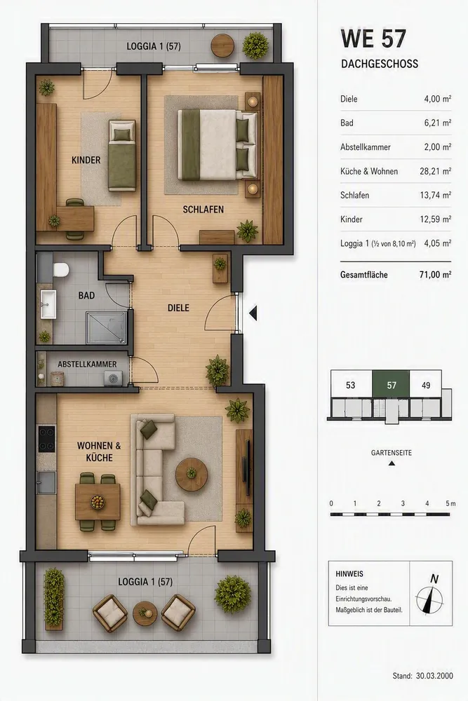 3 Zimmer Wohnung mit 71 m² in Duisburg – Bild 8