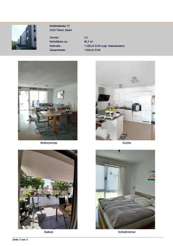 4 room apartment with 87 m² in Bonn – Photo 3