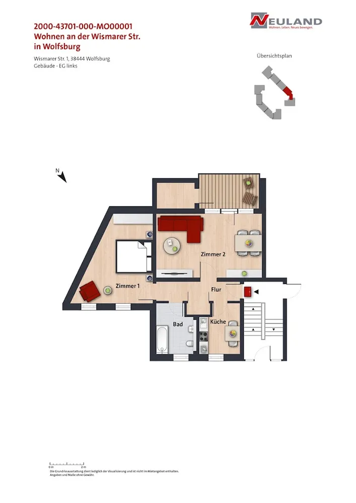 2 Zimmer Wohnung mit 67 m² in Wolfsburg – Bild 4