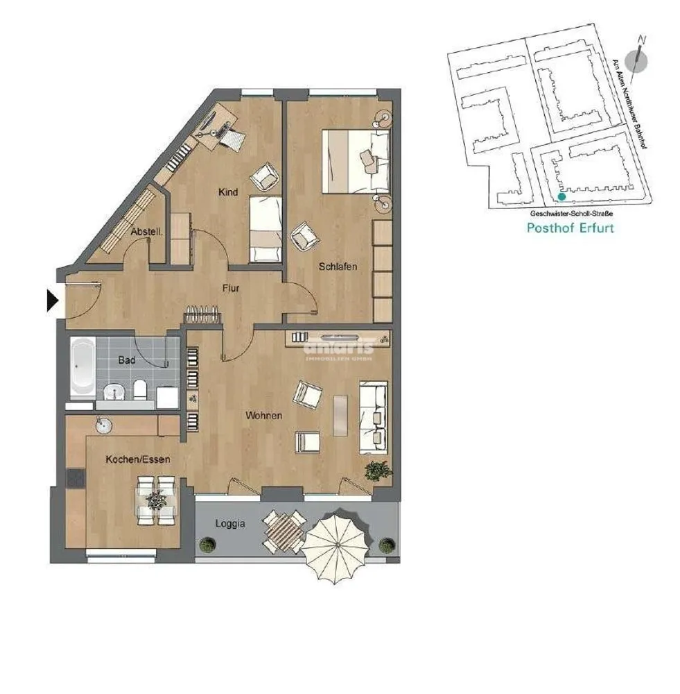 3 room apartment with 101 m² in Erfurt – Photo 9