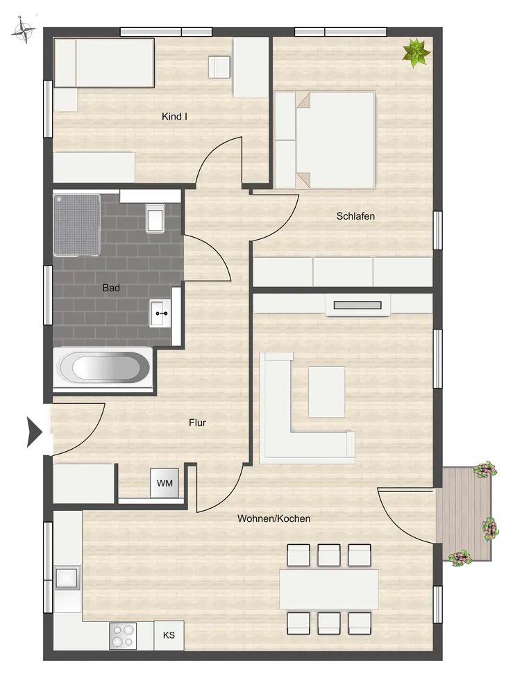 3 Zimmer Wohnung mit 75 m² in Bochum – Bild 8