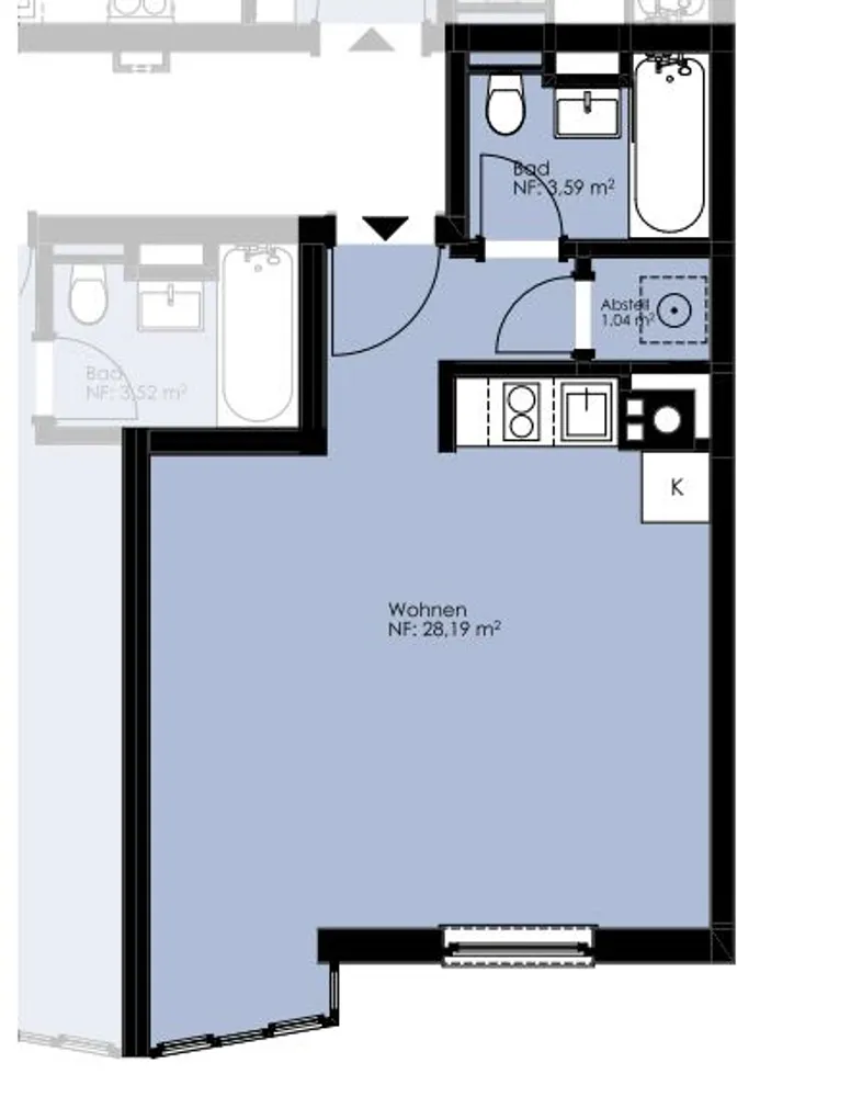 1 Zimmer Wohnung mit 33 m² in Frankfurt am Main – Bild 9