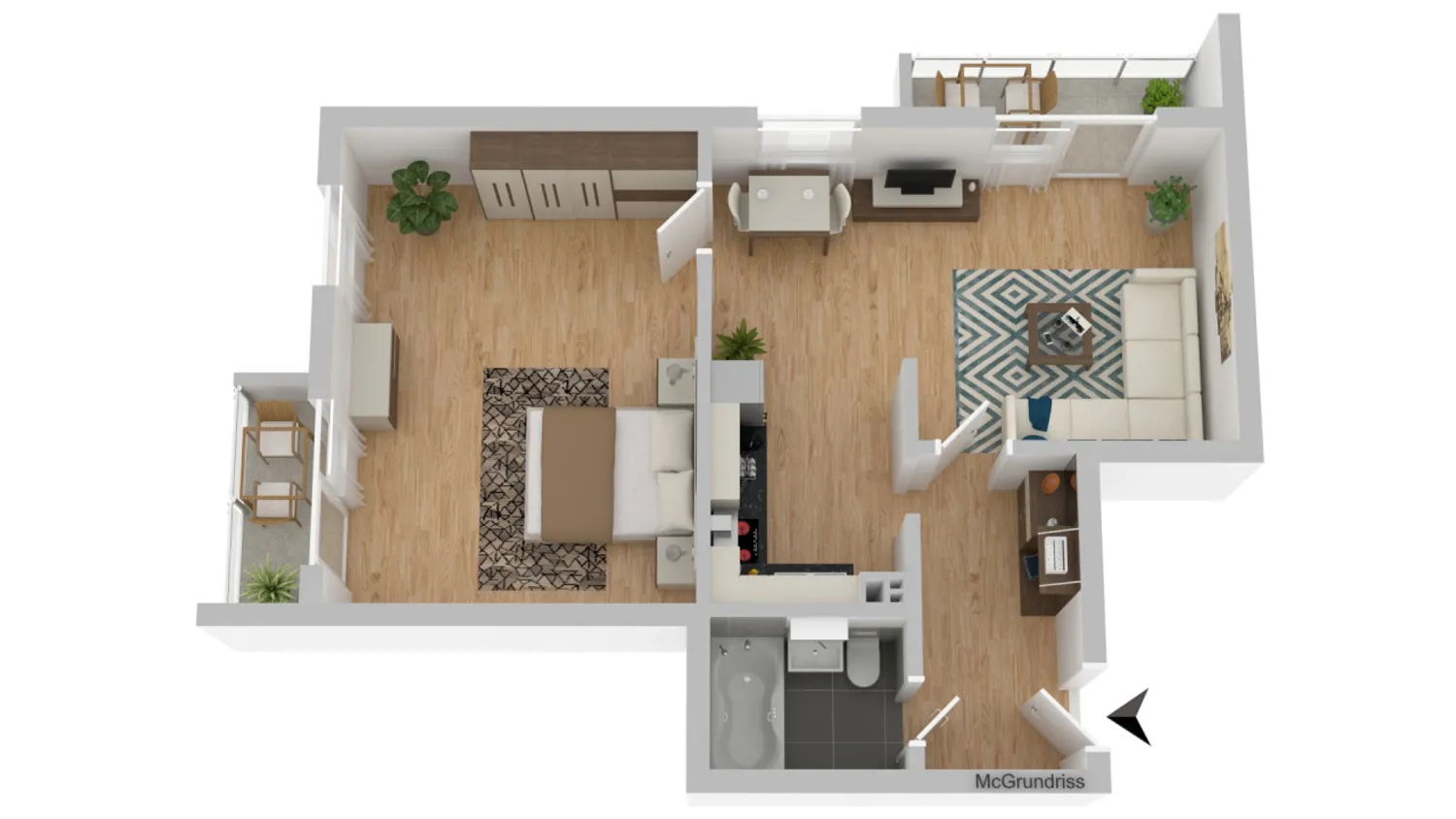 2 Zimmer Wohnung mit 59 m² in Suhl – Bild 7