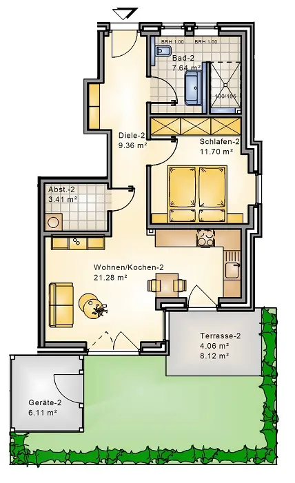 2 Zimmer Wohnung mit 58 m² in Oldenburg – Bild 8