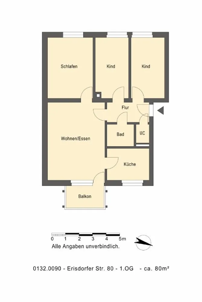 4 Zimmer Wohnung mit 80 m² in Stuttgart – Bild 3
