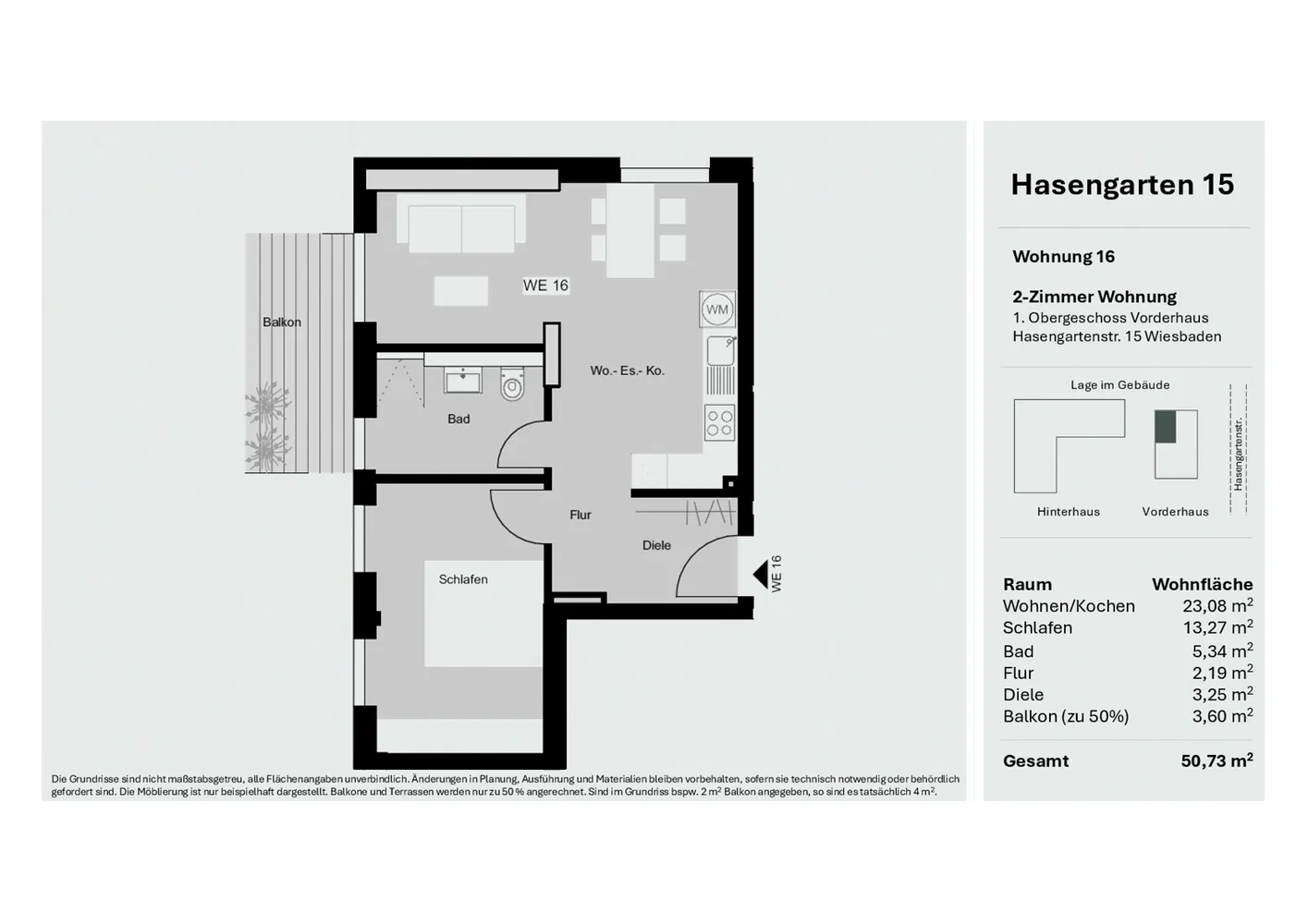2 Zimmer Wohnung mit 51 m² in Wiesbaden – Bild 9