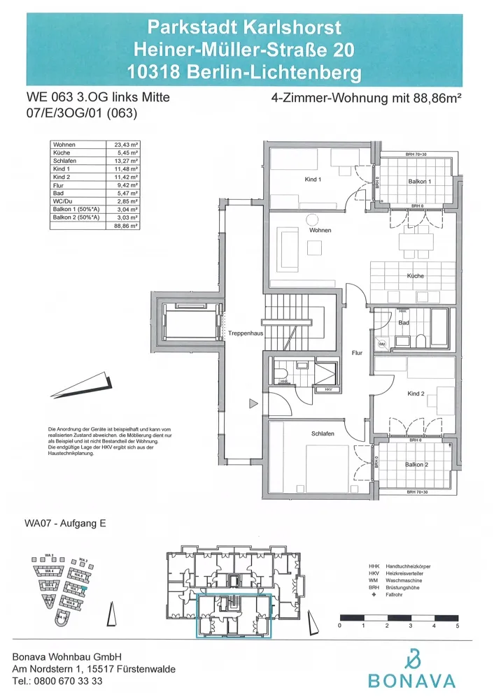 4 Zimmer Wohnung mit 89 m² in Berlin – Bild 3