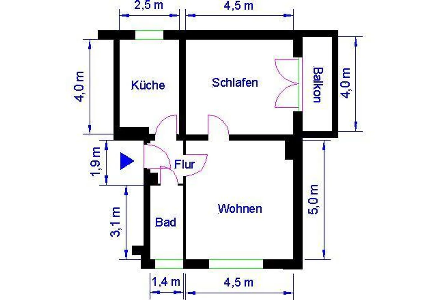 2 room apartment with 59 m² in Magdeburg – Photo 2