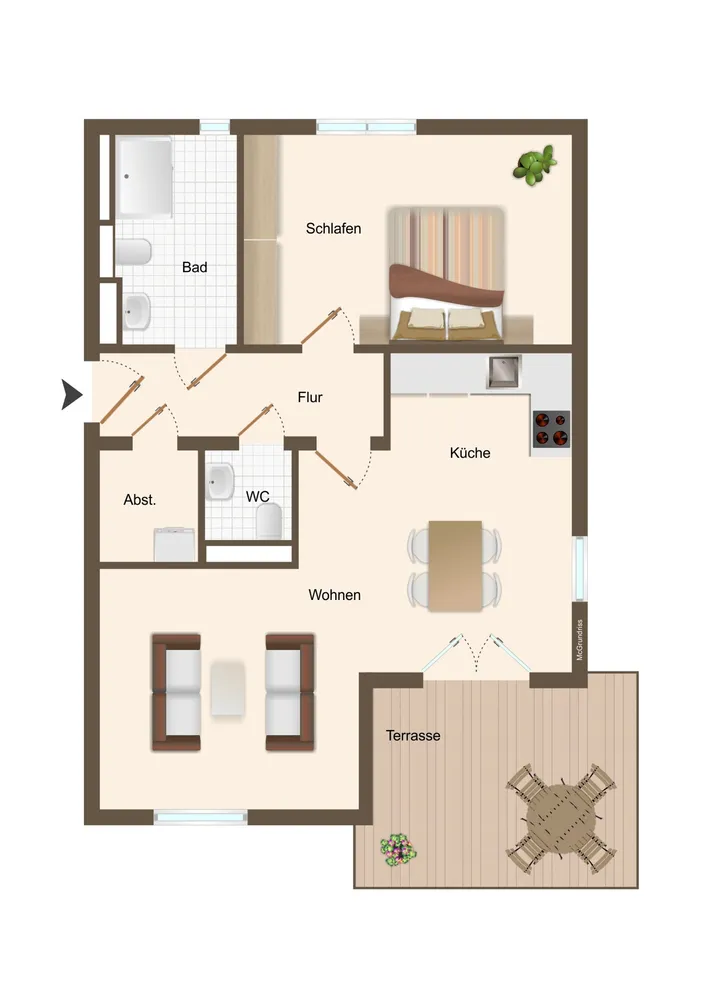 2 Zimmer Wohnung mit 61 m² in Königswinter – Bild 8