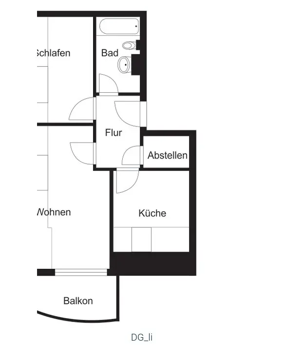 2 Zimmer Wohnung mit 51 m² in Köthen – Bild 10