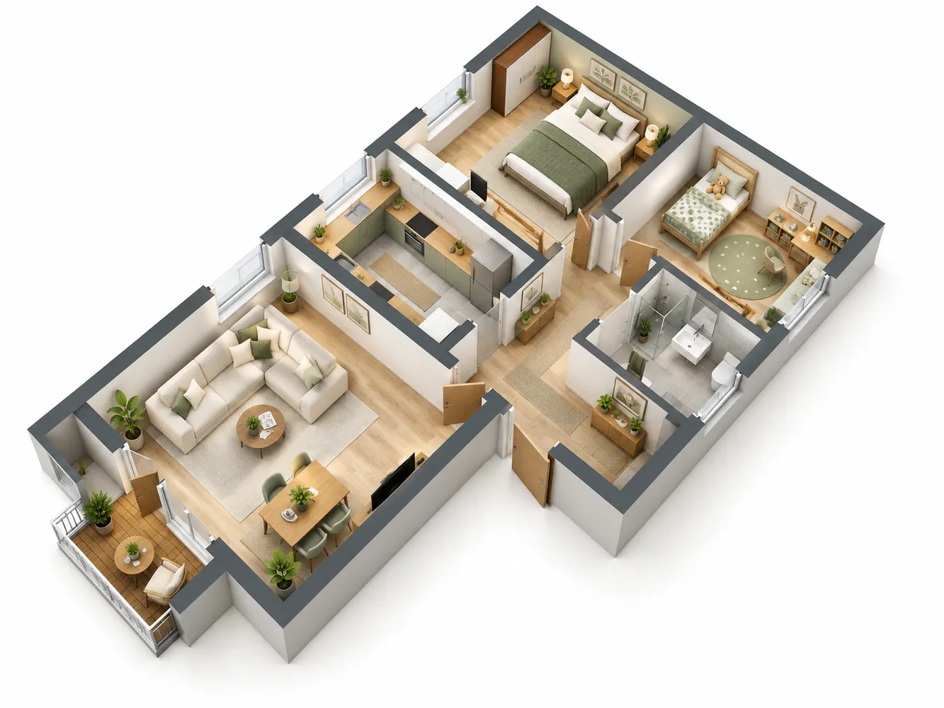 3 Zimmer Wohnung mit 76 m² in Gelsenkirchen – Bild 1