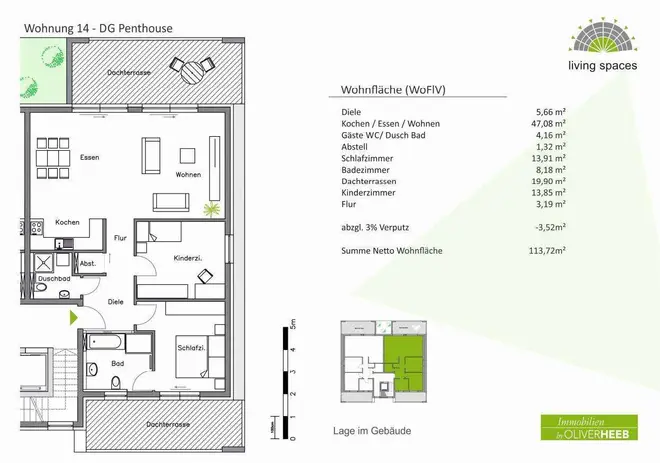 3 Zimmer Wohnung mit 114 m² in Hanau – Bild 4