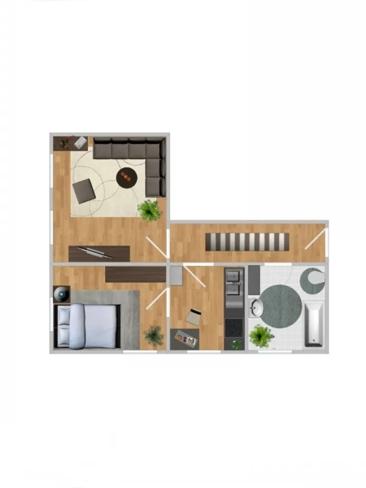 2 Zimmer Wohnung mit 54 m² in Köthen – Bild 3