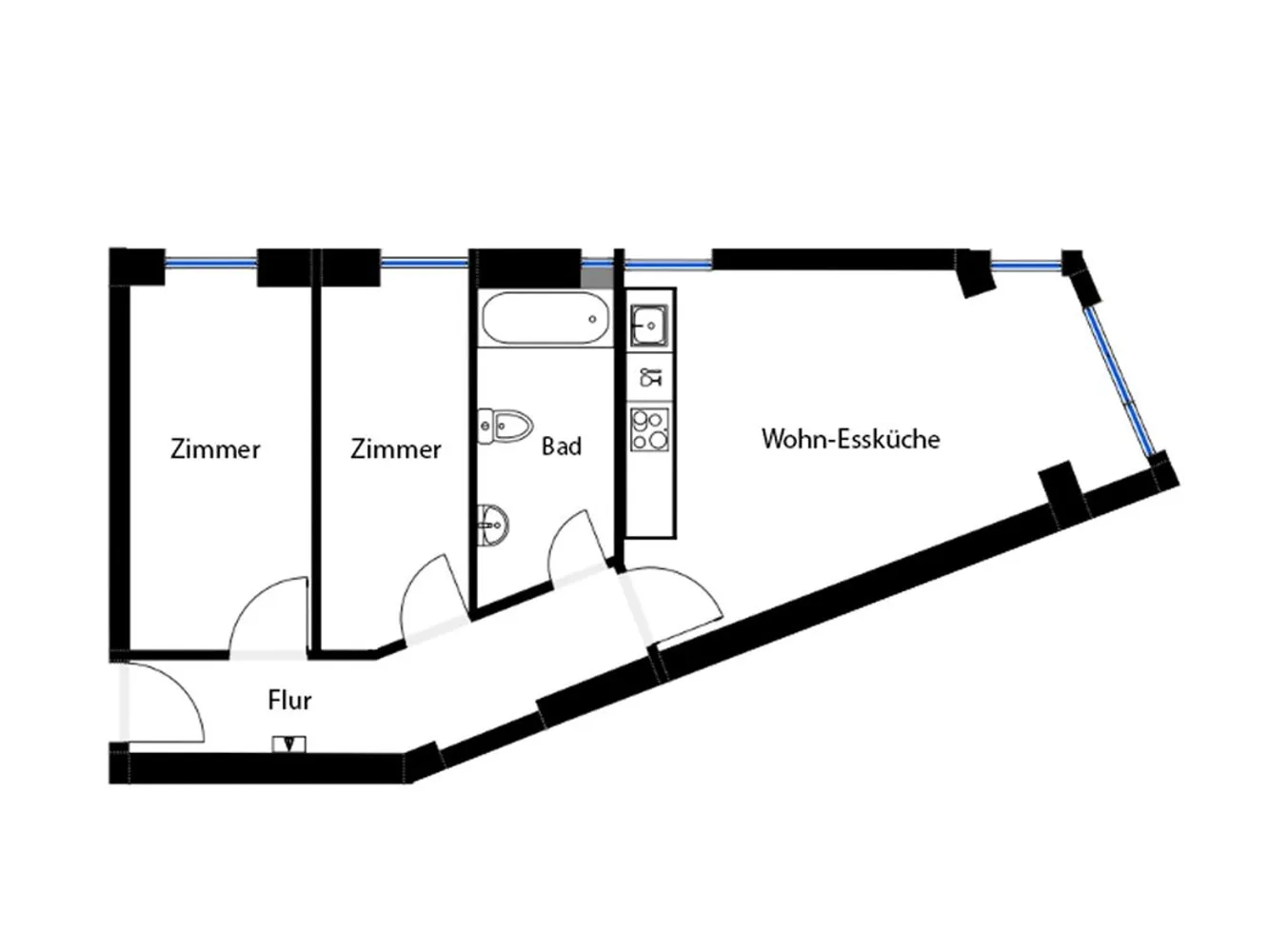 3 Zimmer Wohnung mit 55 m² in Berlin – Bild 5