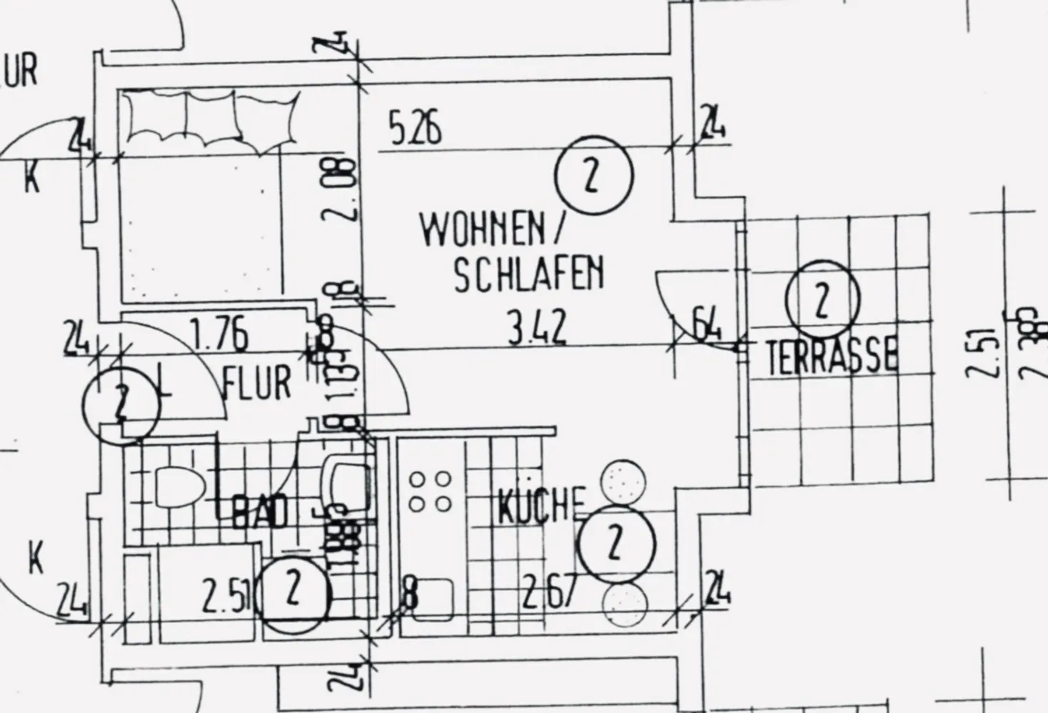1 Zimmer Wohnung mit 32 m² in Köln – Bild 2