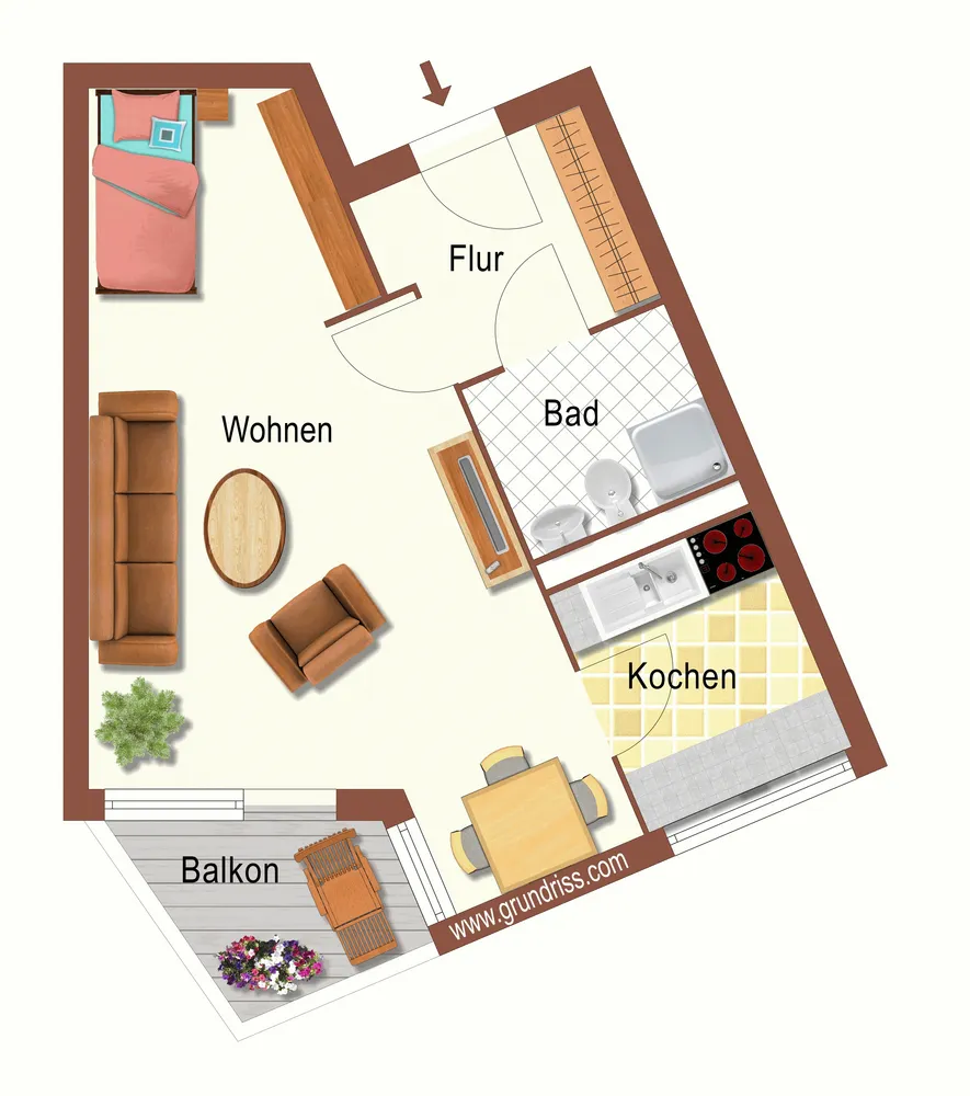 1 Zimmer Wohnung mit 45 m² in Berlin – Bild 10