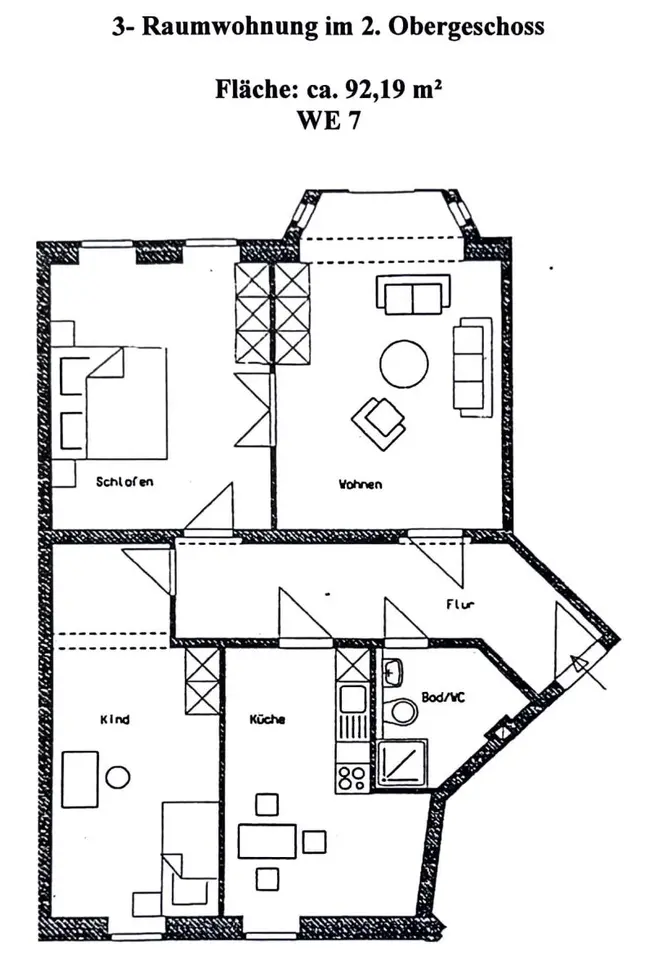 3 Zimmer Wohnung mit 92 m² in Zwickau – Bild 9