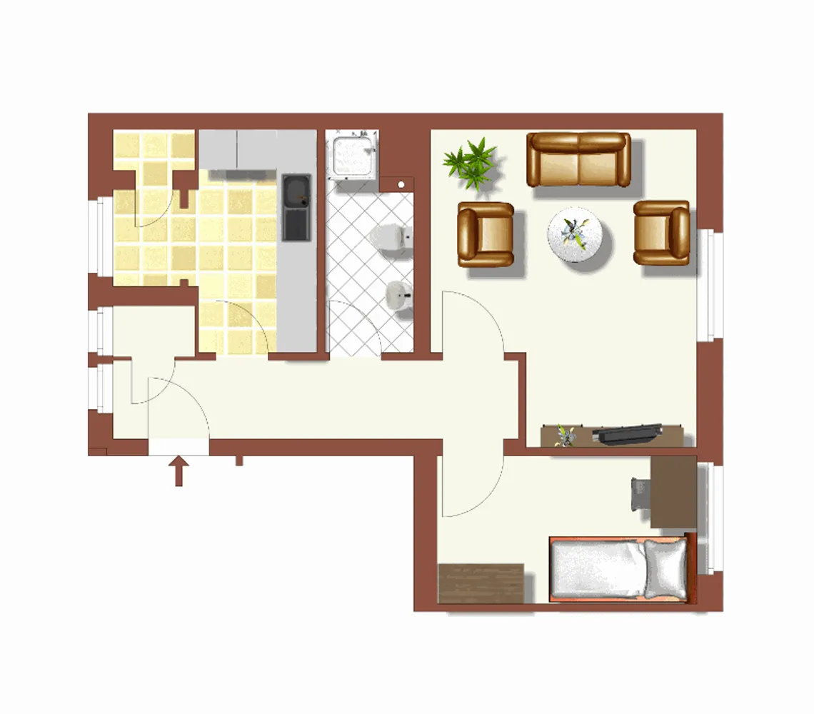 2 Zimmer Wohnung mit 48 m² in Duisburg – Bild 7