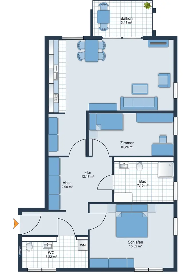 3 Zimmer Wohnung mit 89 m² in Verden (Aller) – Bild 6