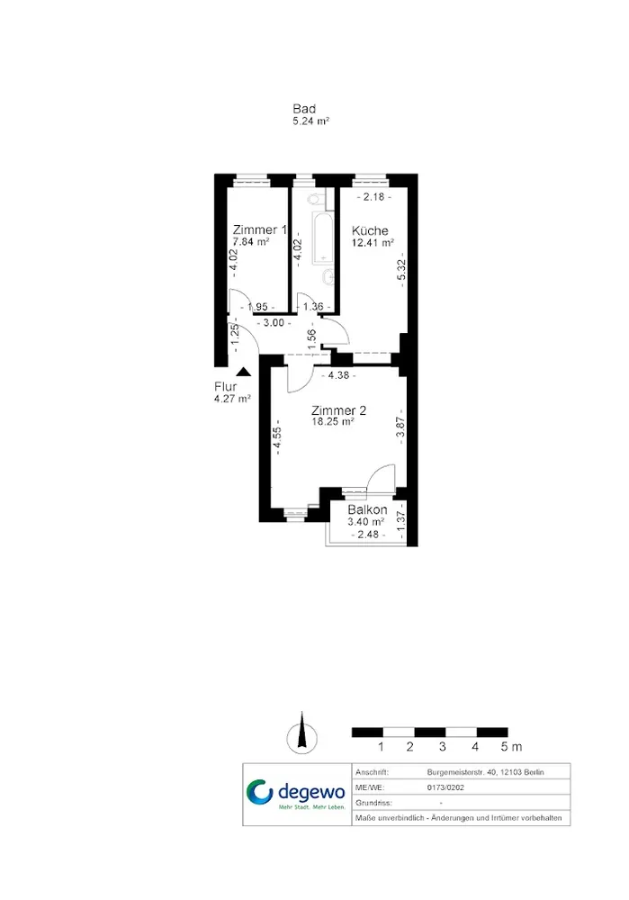 2 Zimmer Wohnung mit 53 m² in Berlin – Bild 3