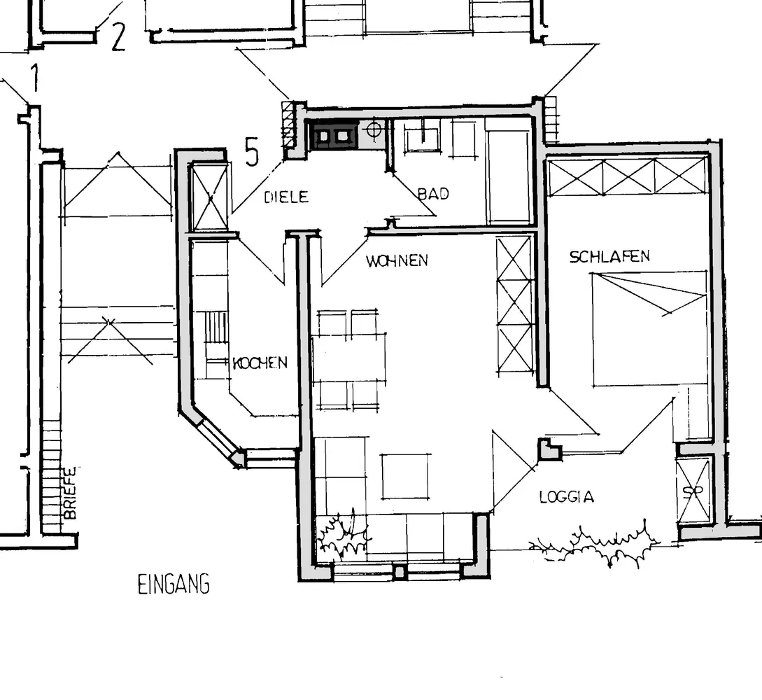2 room apartment with 56 m² in Bonn – Photo 1