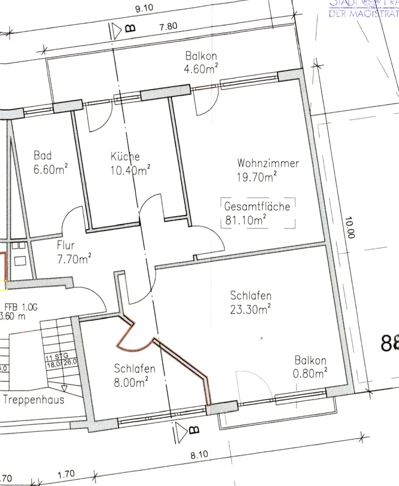 3 Zimmer Wohnung mit 81 m² in Frankfurt am Main – Bild 7