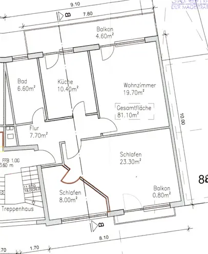 3 Zimmer Wohnung mit 81 m² in Frankfurt am Main – Bild 7