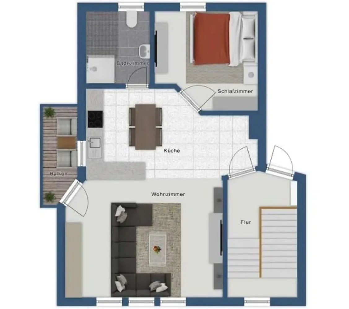 2 Zimmer Wohnung mit 50 m² in Göppingen – Bild 4