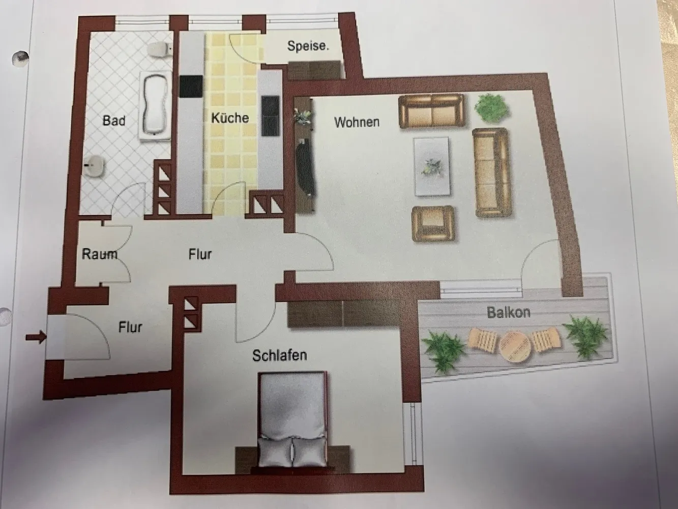 2 Zimmer Wohnung mit 65 m² in Augsburg – Bild 2