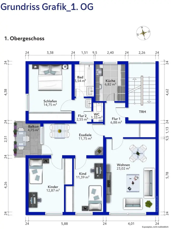 5 Zimmer Wohnung mit 97 m² in Kirchheim unter Teck – Bild 2