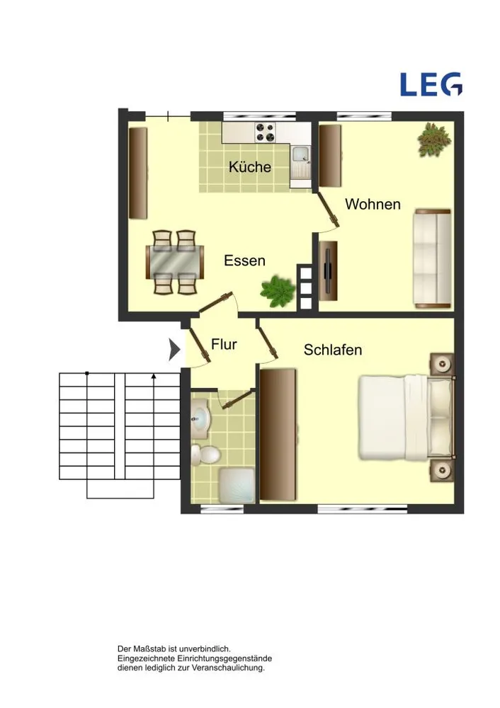 2 Zimmer Wohnung mit 48 m² in Bocholt – Bild 9