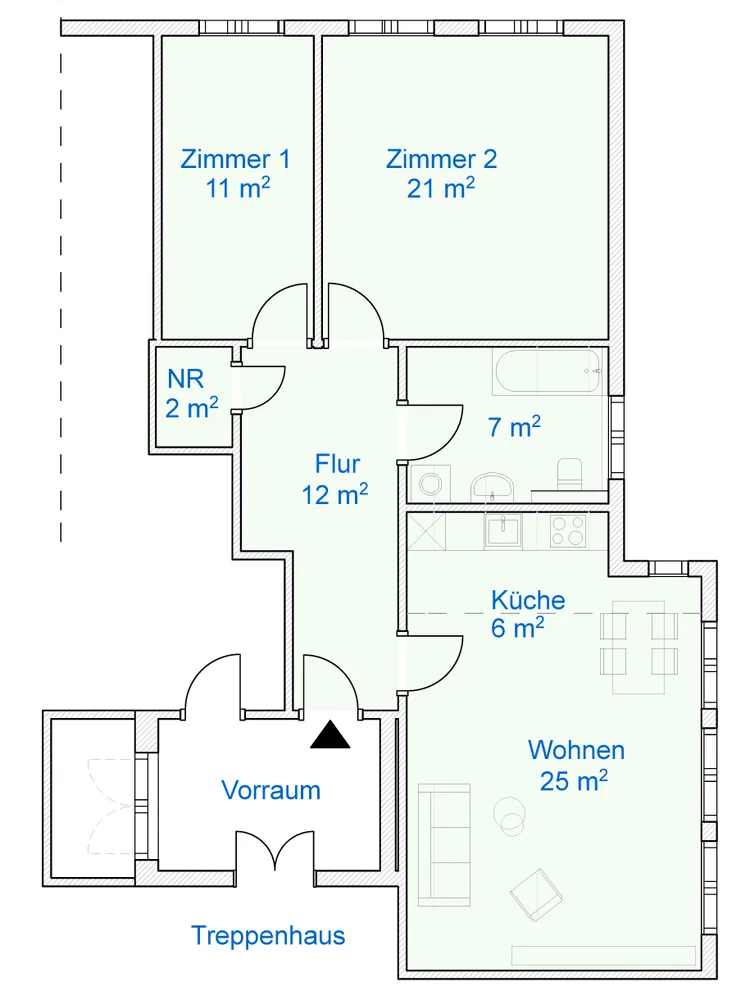 2 Zimmer Wohnung mit 84 m² in Dortmund – Bild 12