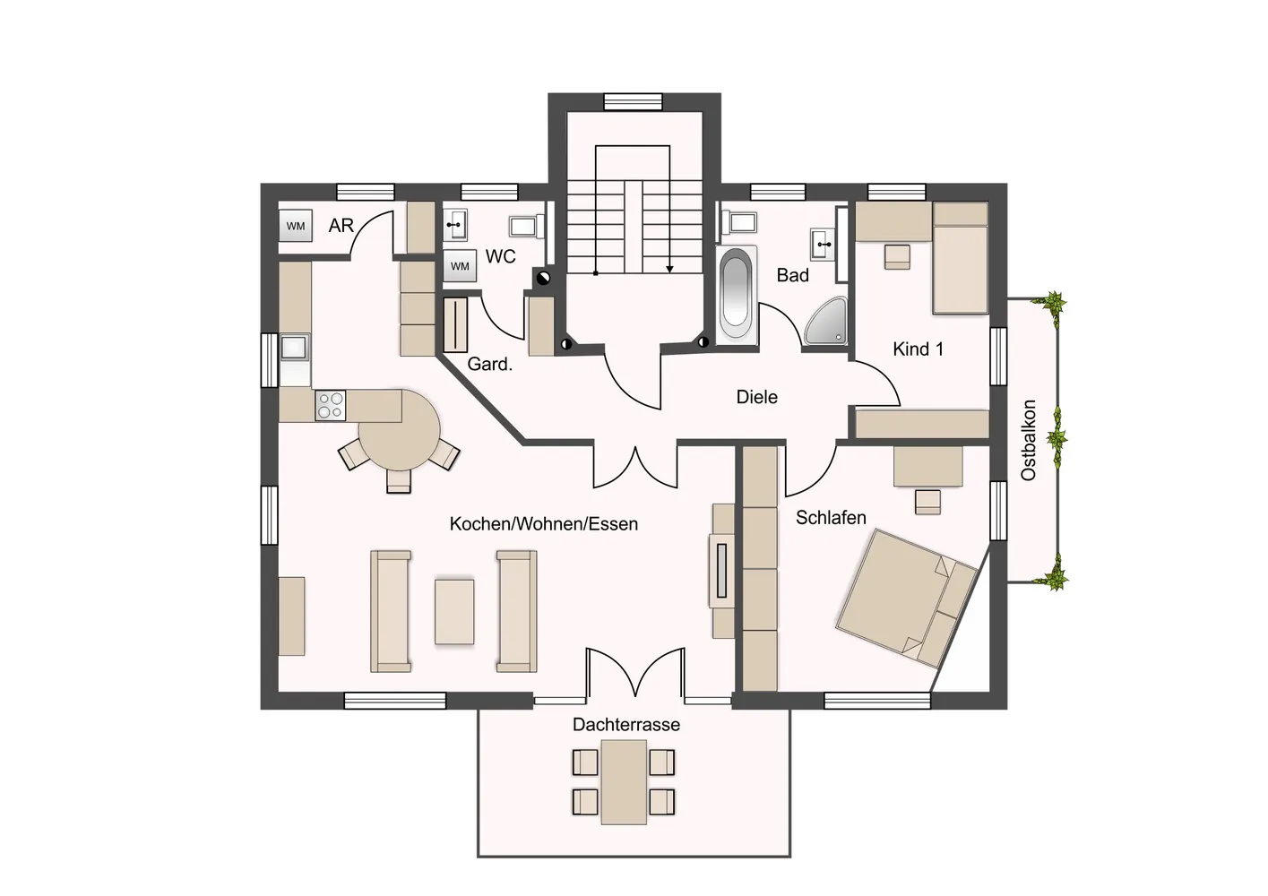 3 Zimmer Wohnung mit 106 m² in Traunstein – Bild 3