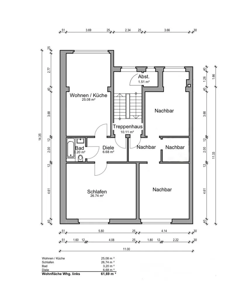 2 Zimmer Wohnung mit 62 m² in Bochum – Bild 6