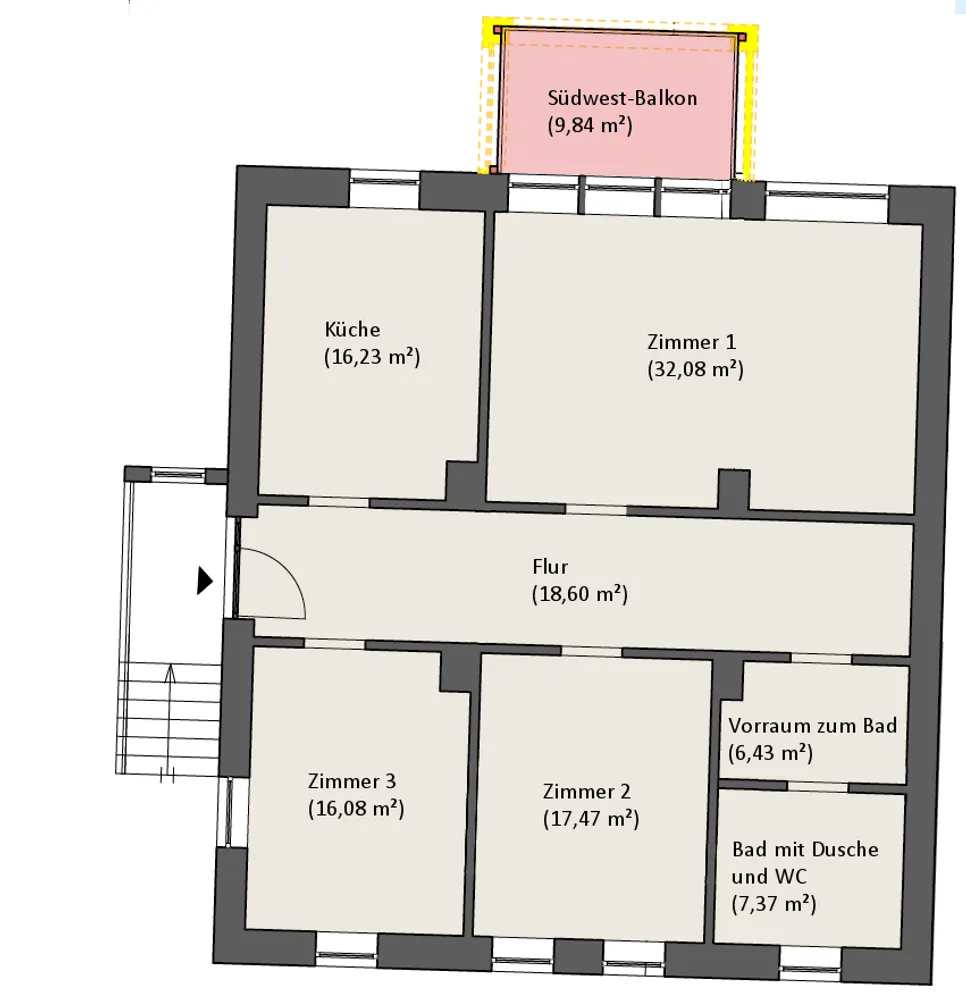 4 Zimmer Wohnung mit 119 m² in Osnabrück – Bild 6