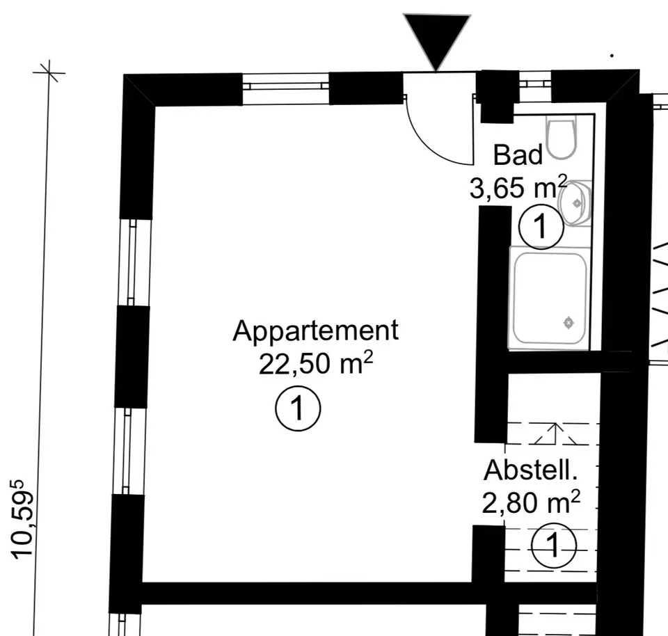 Studio mit 29 m² in Herrenberg – Bild 5