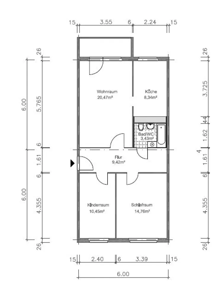 1 Zimmer Wohnung mit 36 m² in Gera – Bild 11