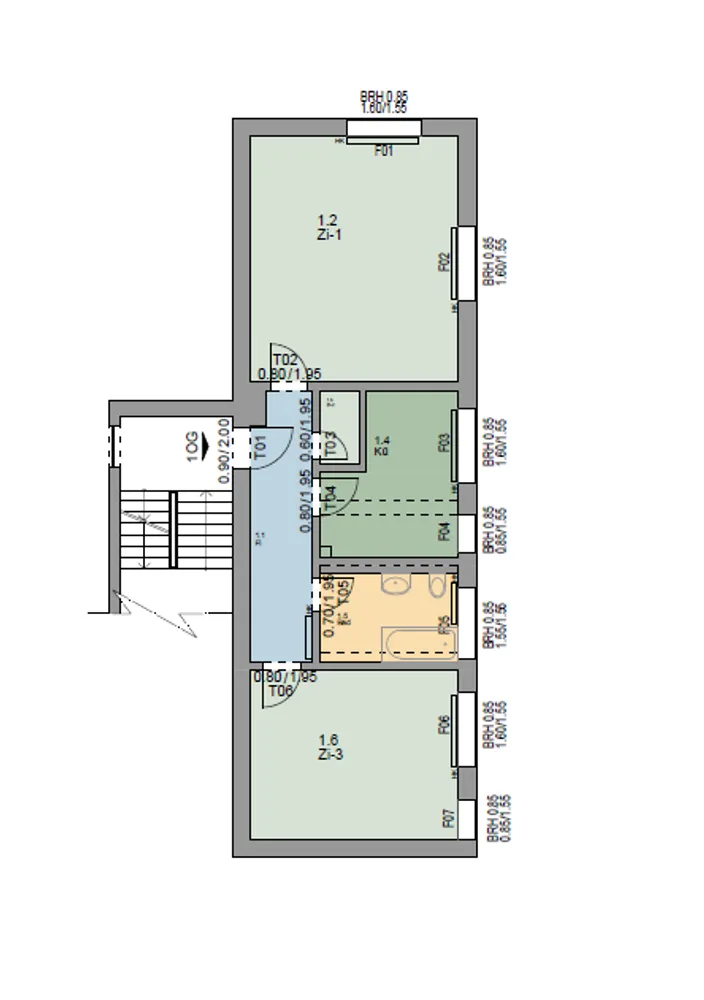 2 Zimmer Wohnung mit 63 m² in Münster – Bild 1